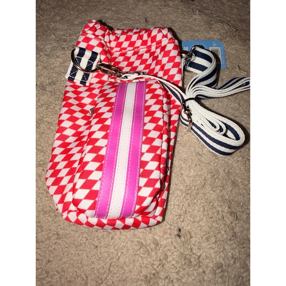 Prince target athletic pickle ball bag gingham red white crossbody